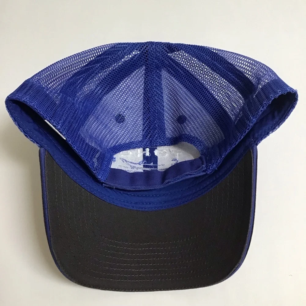 TOHO Marine Outdoors Hat Mesh Cap Adjusts Blue Gray White Lake Boating Sea - Picture 4 of 10